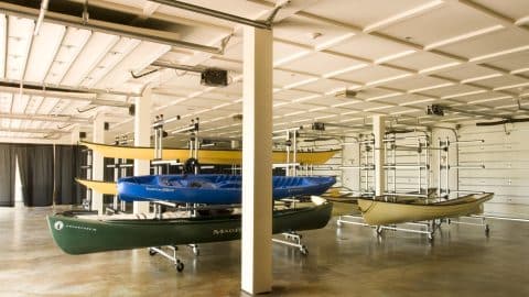 Canoe Club kayak storage