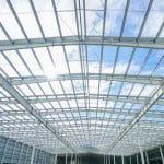 Steel Structure Roof Truss Under The Construction Building In The
